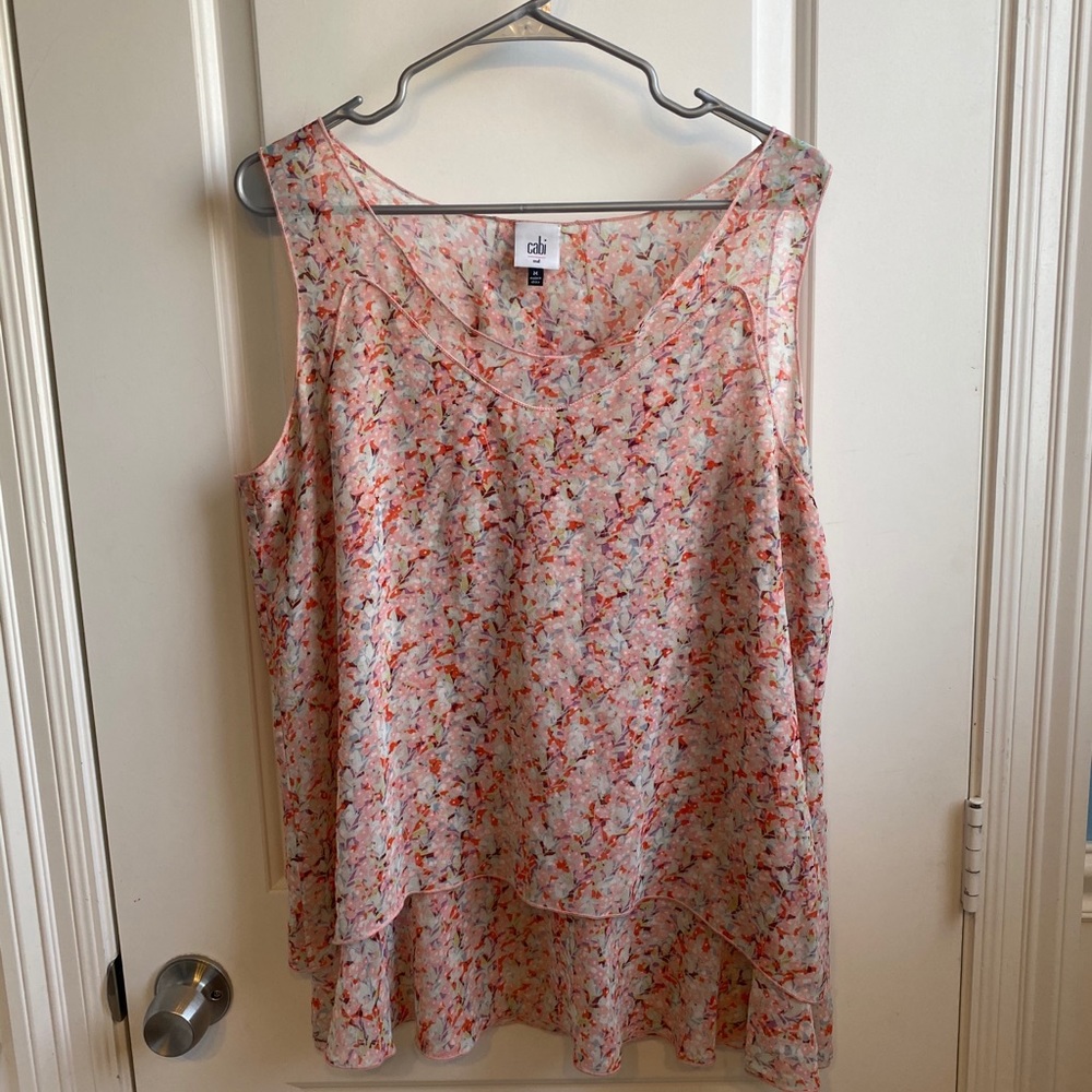 Cabi Floral Tank Top Shirt